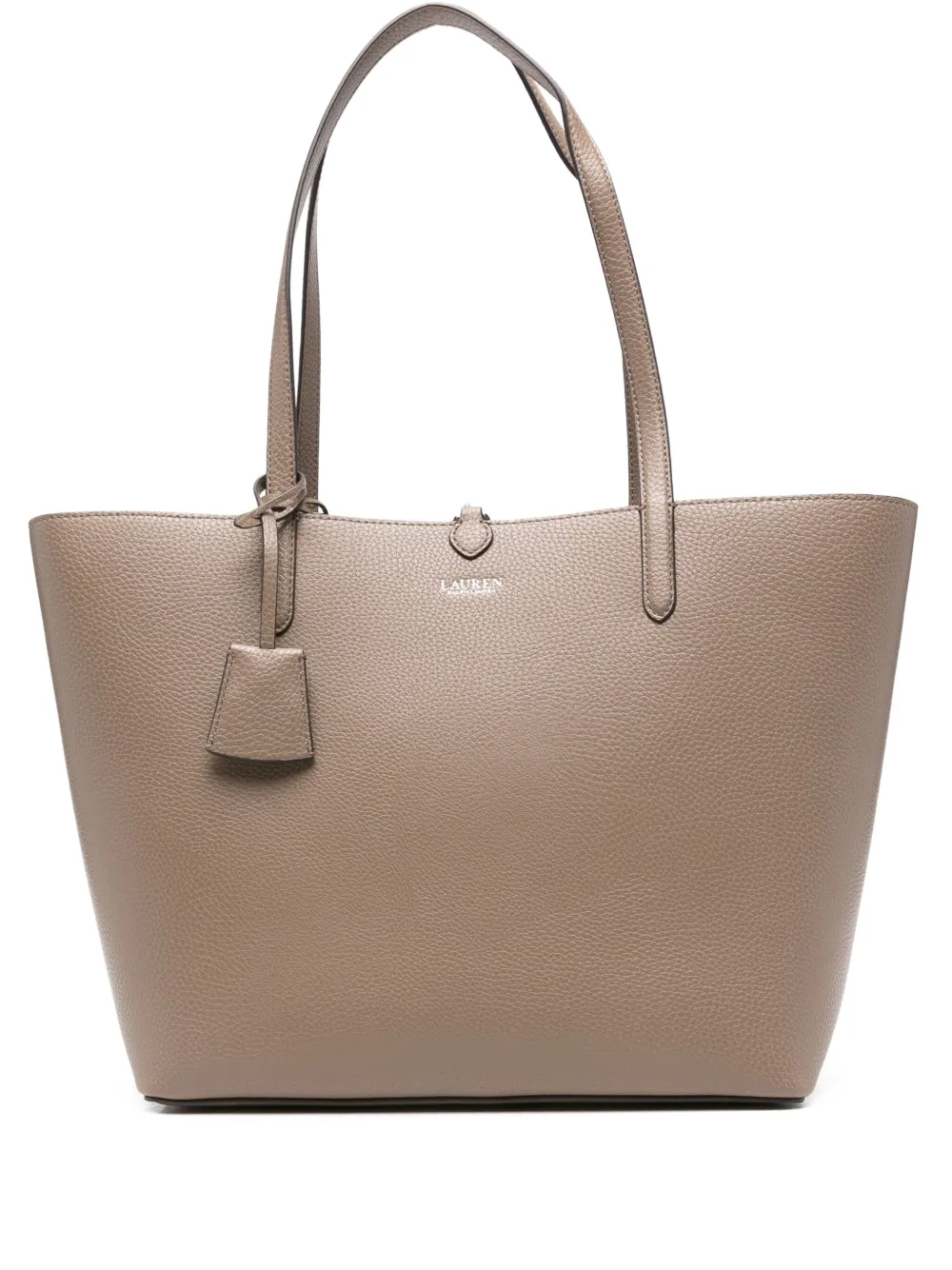 

Сумка-тоут из зернистой кожи Lauren Ralph Lauren, коричневый