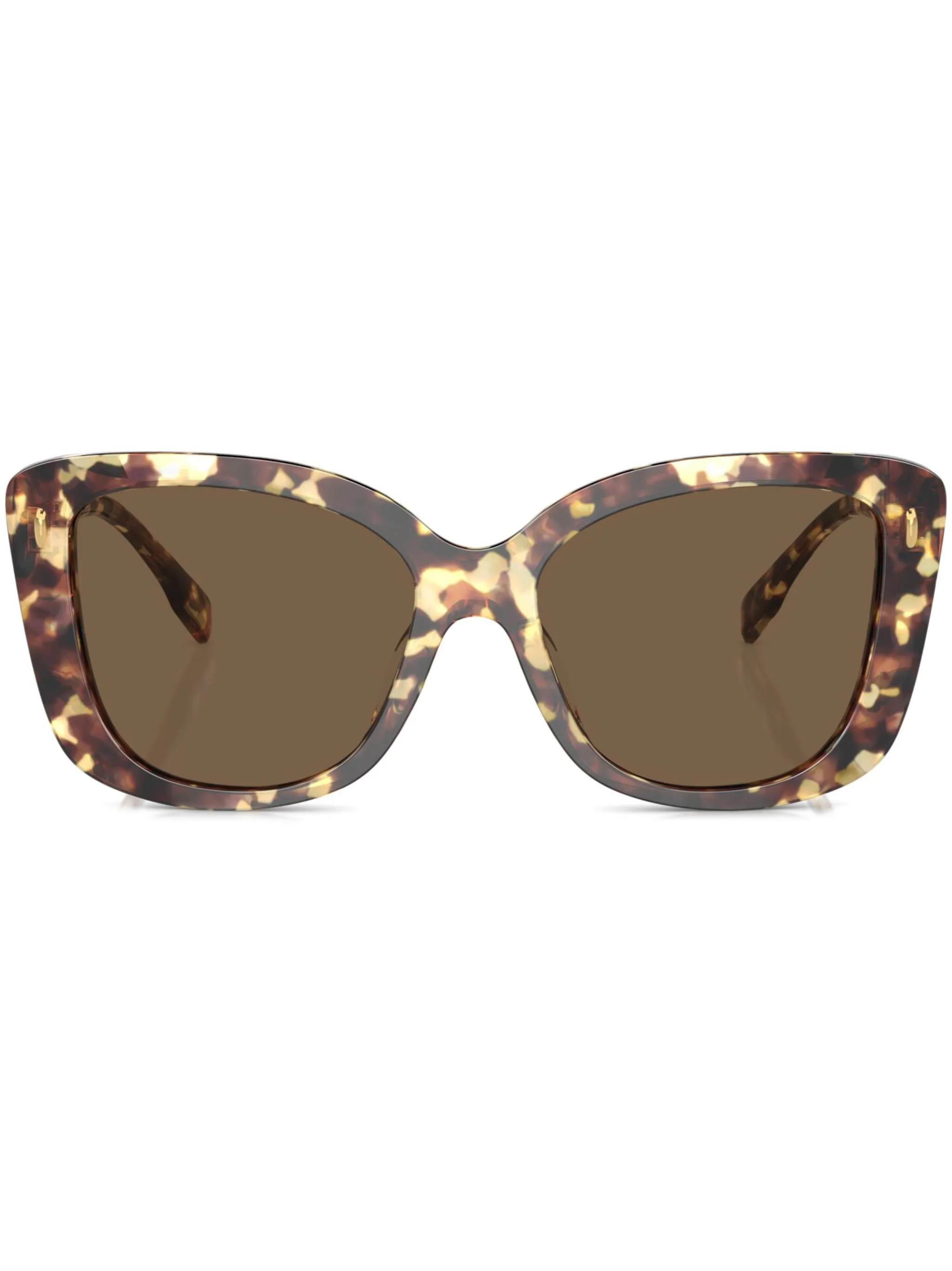 

Солнцезащитные очки Miller в массивной оправе Tory Burch, коричневый