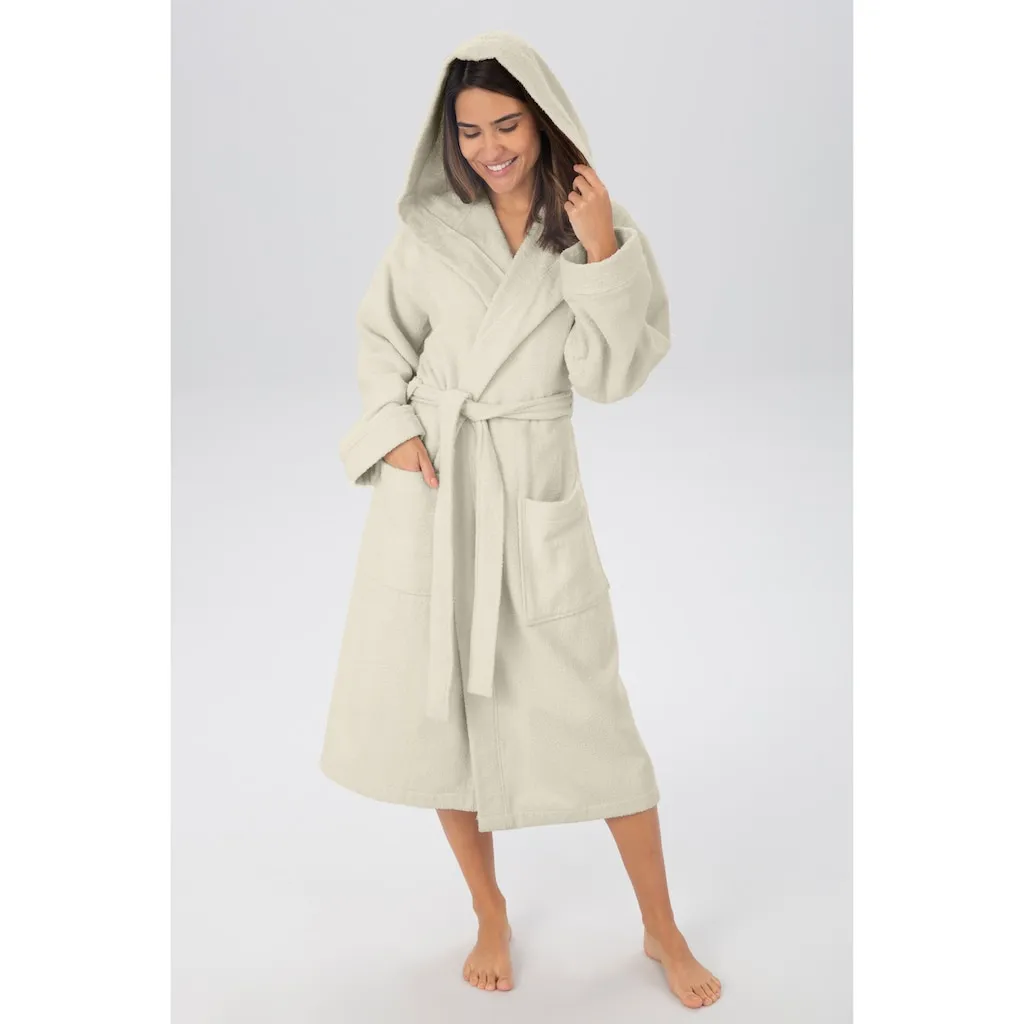 

Мой домашний унисекс-халат Sanremo, идеально подходит для сауны и СПА, гостиничный халат, утренний халат, 1 шт., с карманами, женские и мужские халаты, размеры S-3XL My Home, Natur