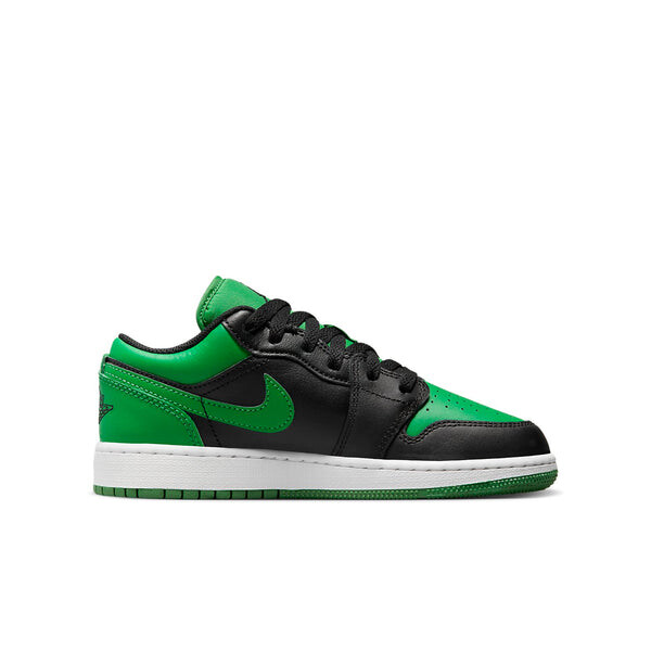 Кроссовки 1 low 'black & lucky green' Air Jordan, черный — фото 2