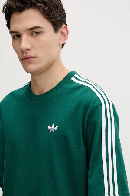 Футболка из гладкой ткани Adidas Originals, бирюзовый — фото 4