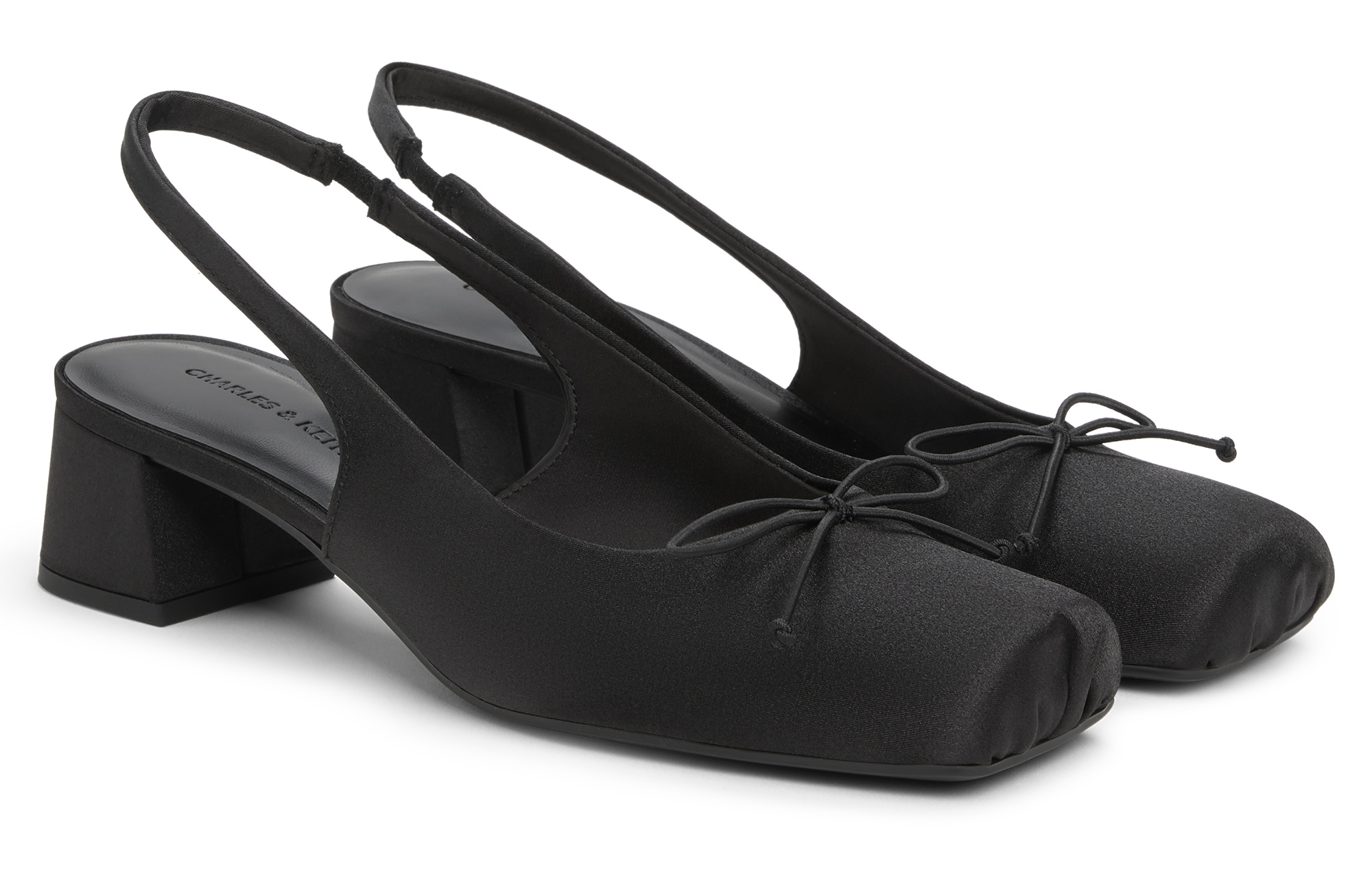 CHARLES&KEITH Кроссовки Ck One Strap на платформе 4,2 см женские черные текстурированные, цвет BLACK TEXTURED Black Textured — фото 2