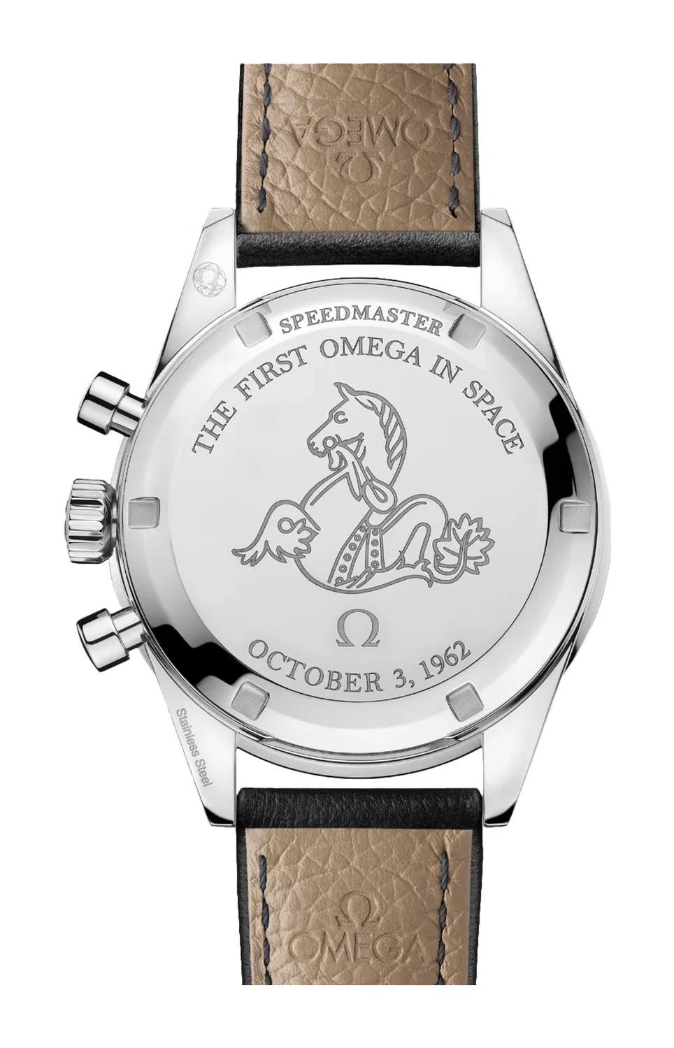 SPEEDMASTER ЮБИЛЕЙНАЯ СЕРИЯ 39,7 ММ, СТАЛЬ НА КОЖАНОМ РЕМЕШКЕ - 310.32.40.50.06.001 OMEGA, черный — фото 2
