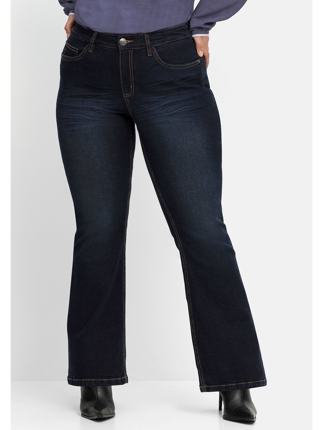 

Джинсы sheego, цвет dark blue Denim