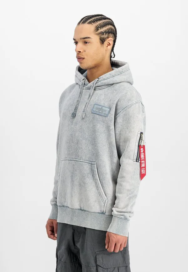 

Винтажная худи унисекс с принтом на спине Alpha Industries, Denim Blue, Синий, Винтажная худи унисекс с принтом на спине Alpha Industries, Denim Blue