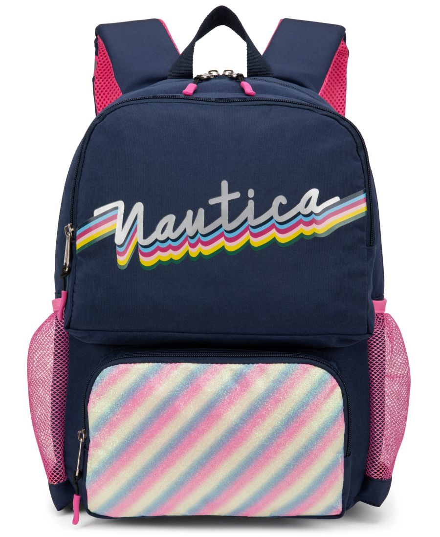 

Детский школьный рюкзак, высота 40 см Nautica, цвет retro rainbow