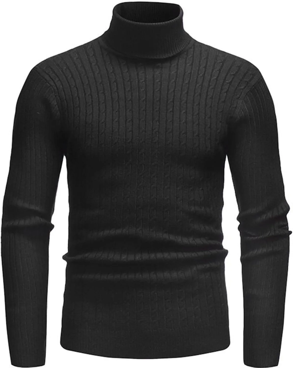 

Мужской водолазный свитер Cambkatl — Slim Fit, однотонный, с длинными рукавами