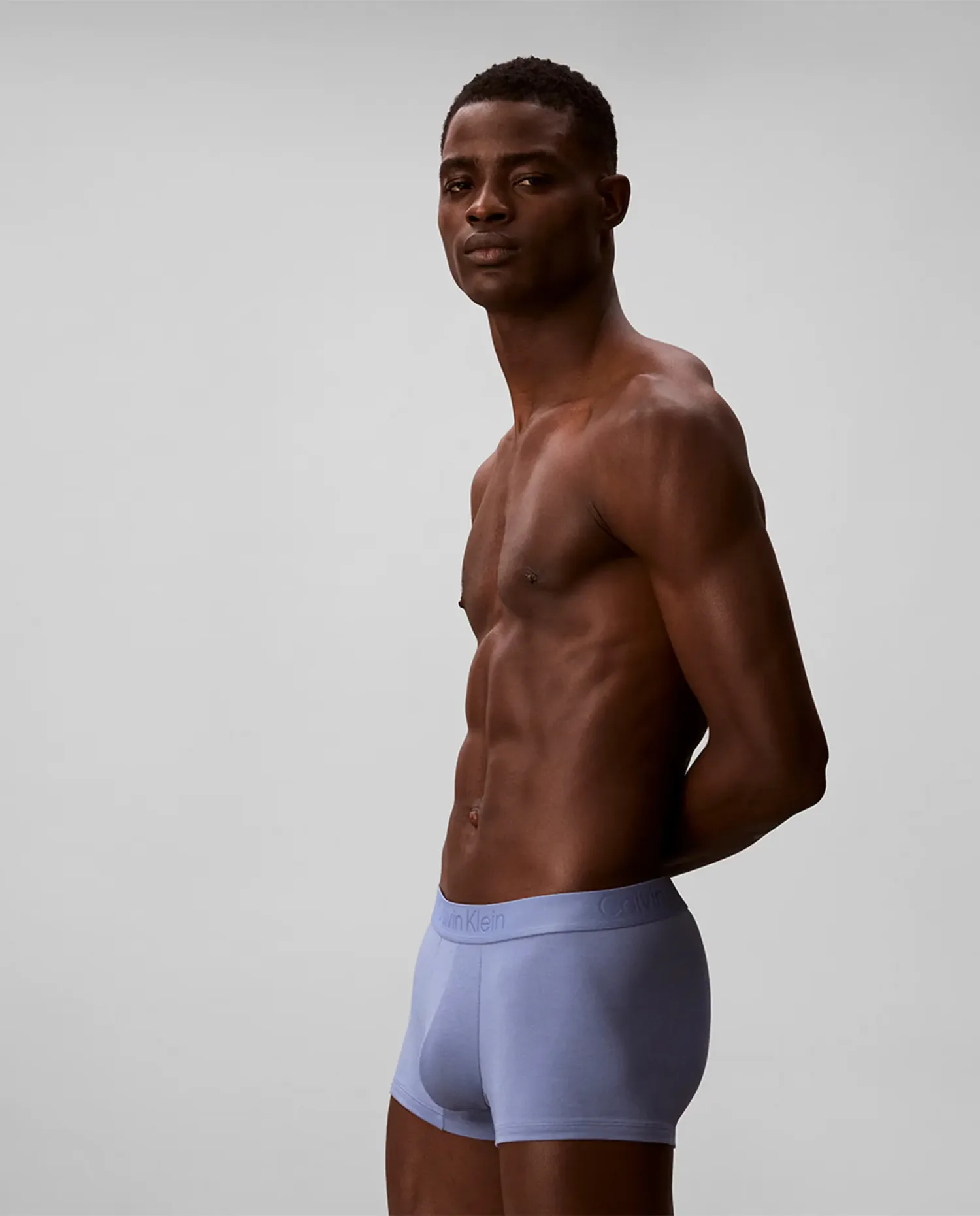 Короткие боксерские трусы индивидуальные Calvin Klein, синий — фото 4