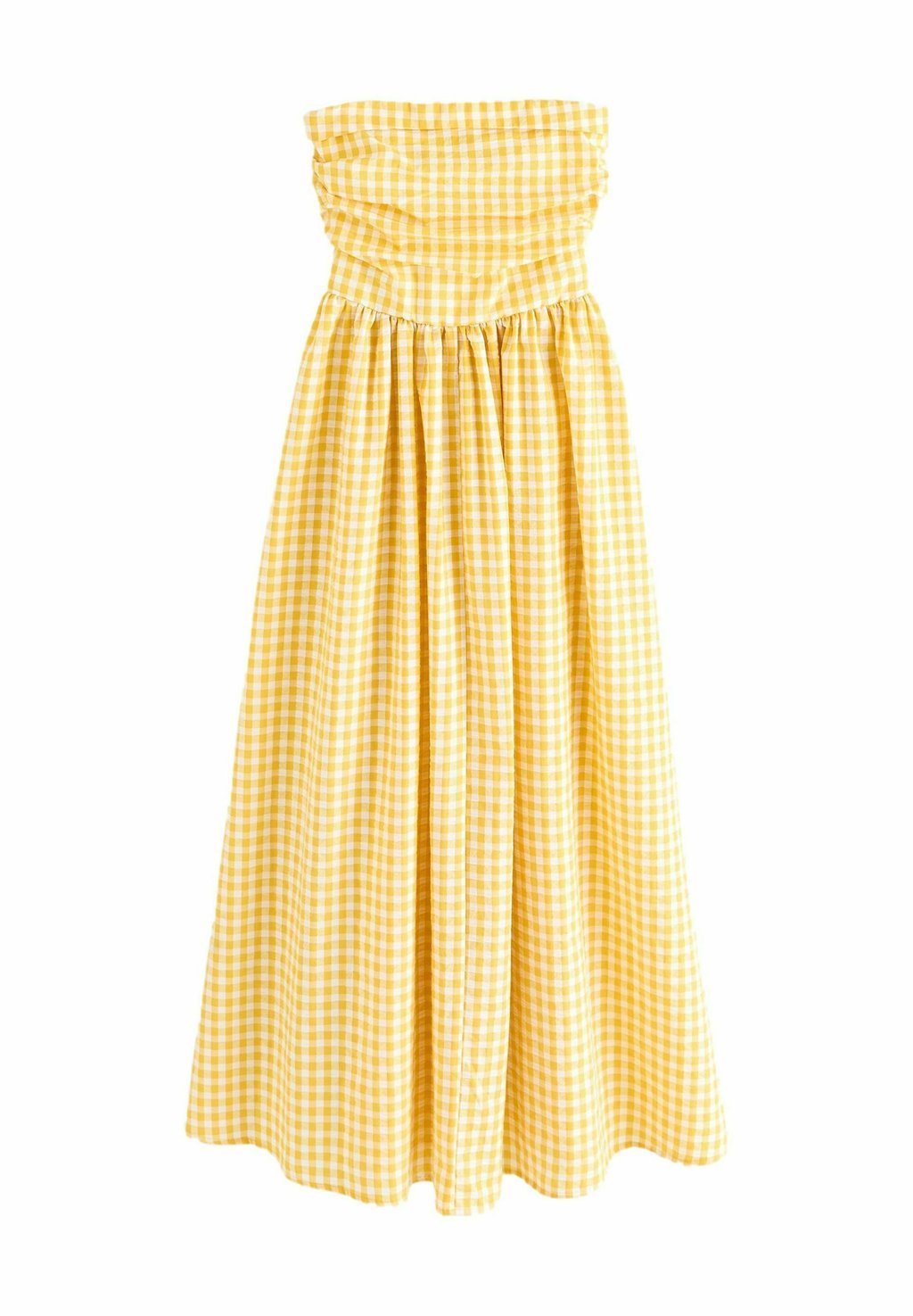 

Платье макси REGULAR FIT - SEERSUCKER BANDEAU MIDI SUMMER - Day dress Next, желтый