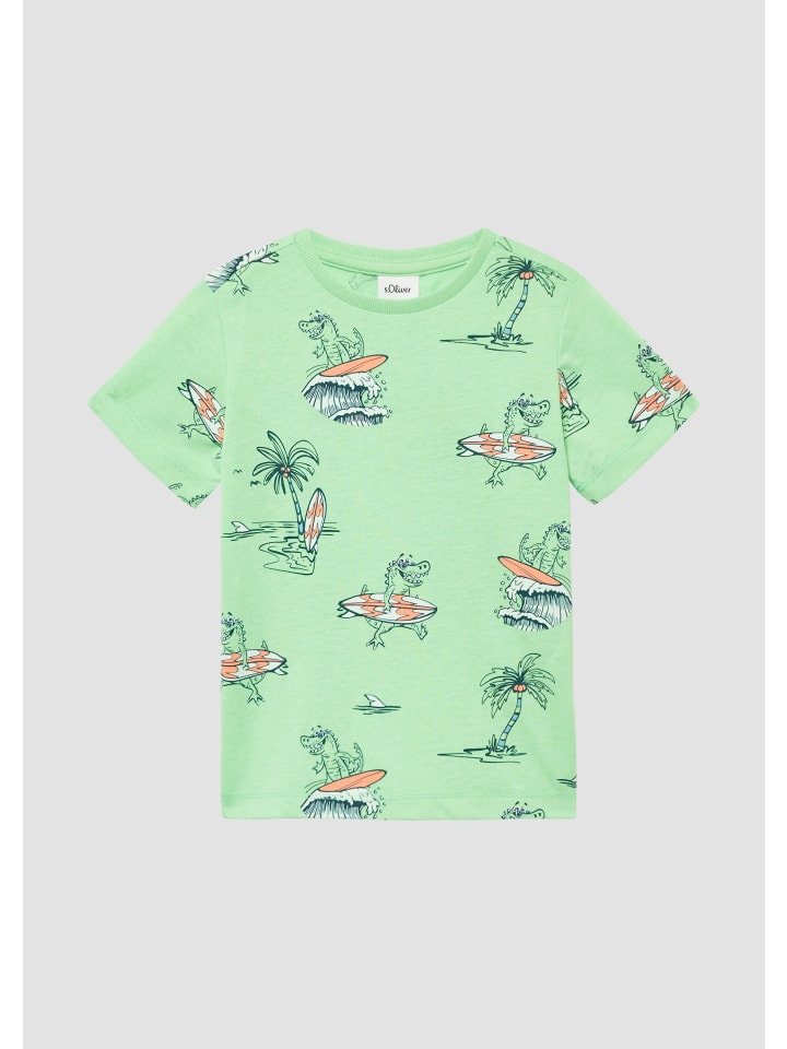 

Футболка s.Oliver, зеленый