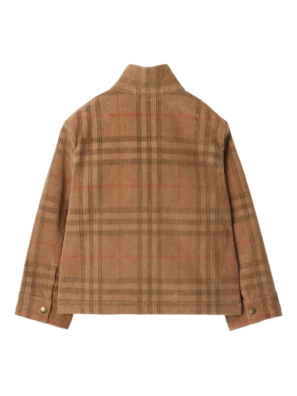 Вельветовая куртка в клетку BURBERRY KIDS — фото 2