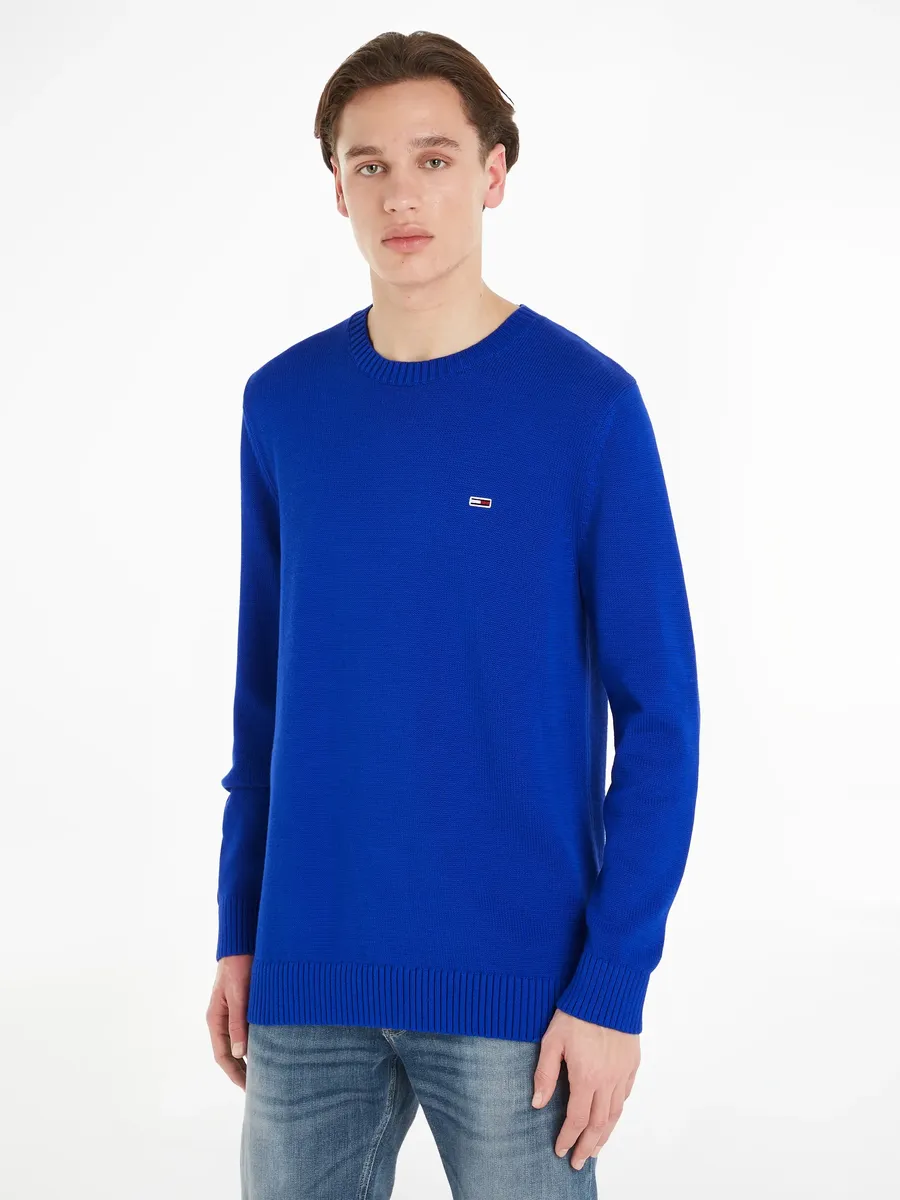 

Вязаный свитер Tommy Jeans "TJM ESSENTIAL CREW NECK SWEATER", синий