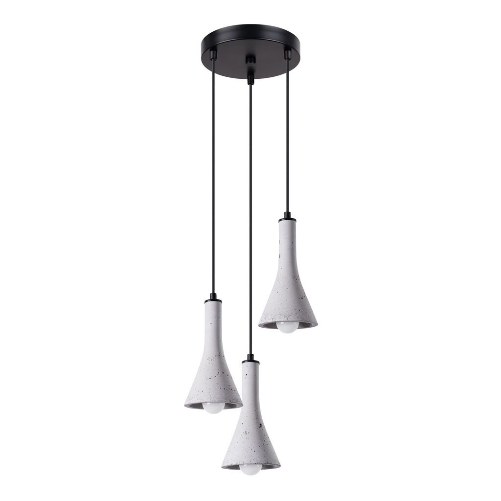 

Подвесной светильник REA 3P бетон 3xE14 12W бетон 115x27x27см Sollux Lighting, серый