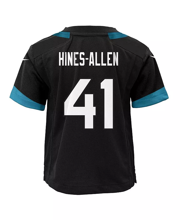 Детская игровая футболка Jacksonville Jaguars альтернативного дизайна Josh Hines-Allen, черная Nike — фото 3