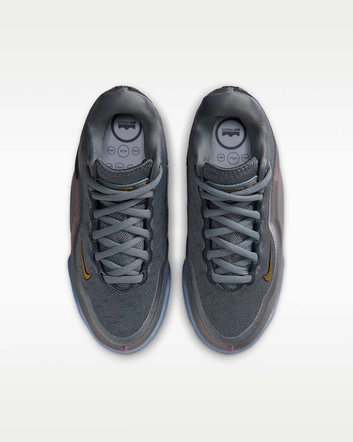Детские баскетбольные кроссовки LeBron XXIII "Shut Up And Dribble", Cool Grey/Metallic Silver/Hydrogen Blue/Black — фото 4