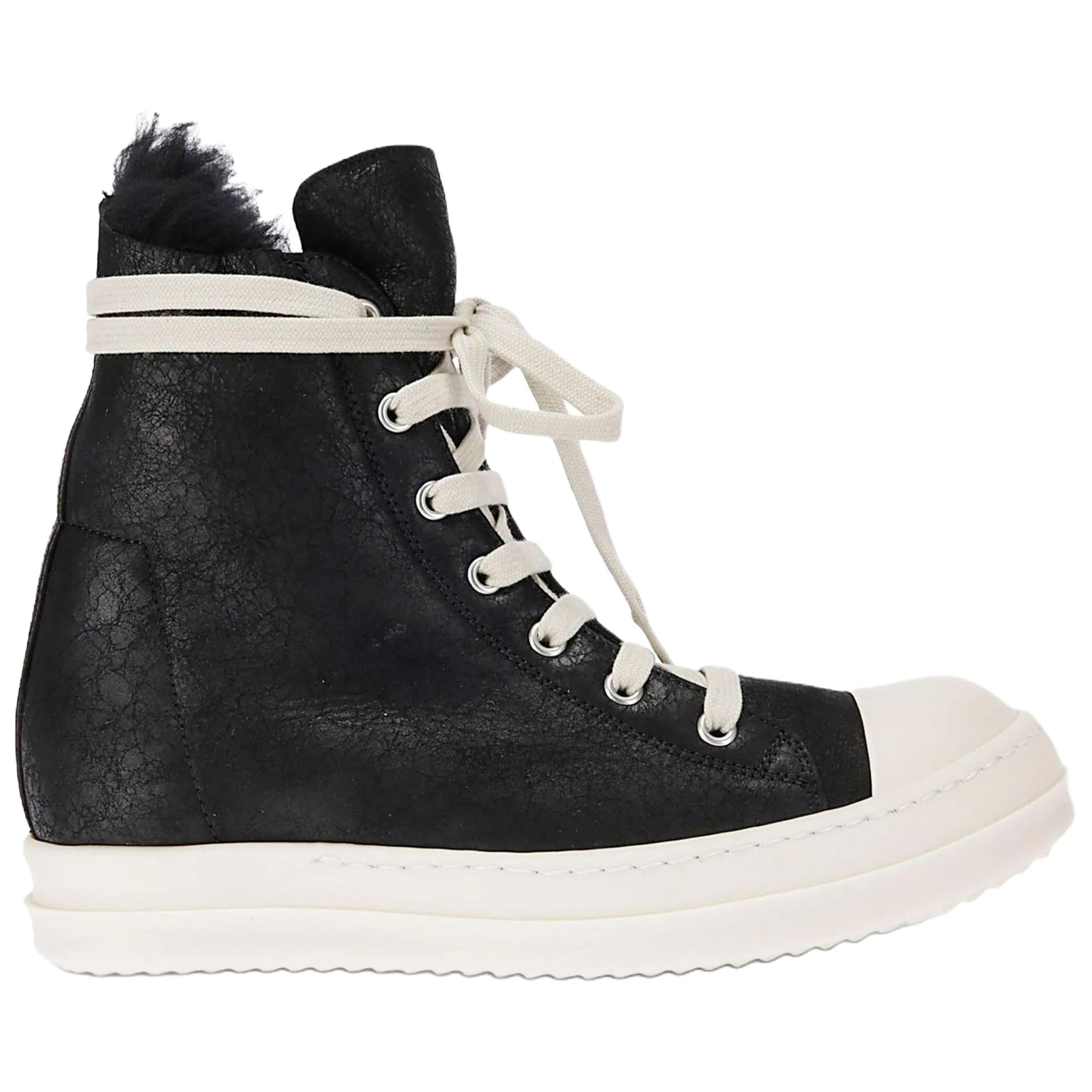 RICK OWENS Кроссовки RO Ramones High top для скейтбординга женские черные — фото 2