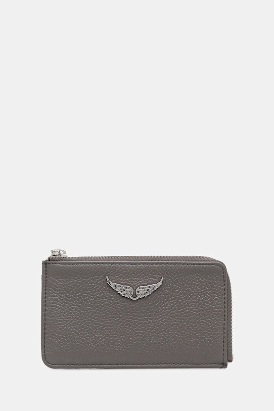 

Кожаный кошелек Zadig&Voltaire, серый