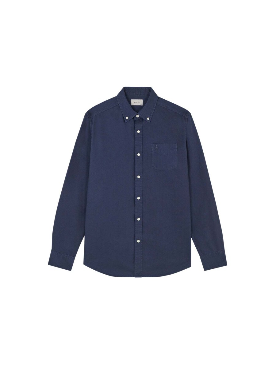 

Рубашка на пуговицах классического кроя Scalpers, темно-синий