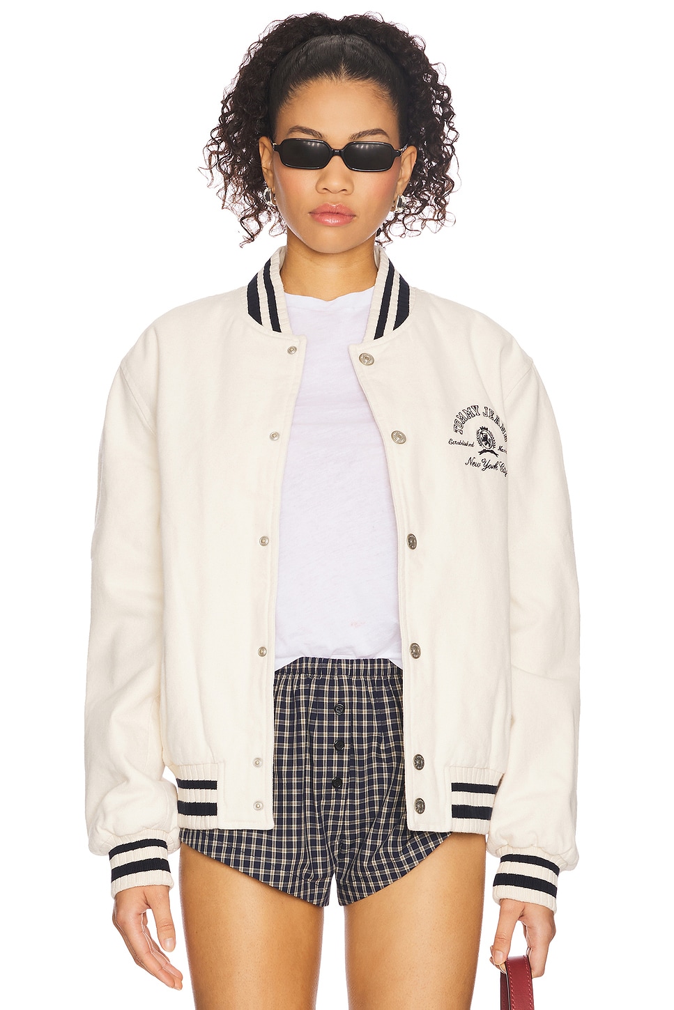 

Варсити-куртка Tommy Jeans, ecru