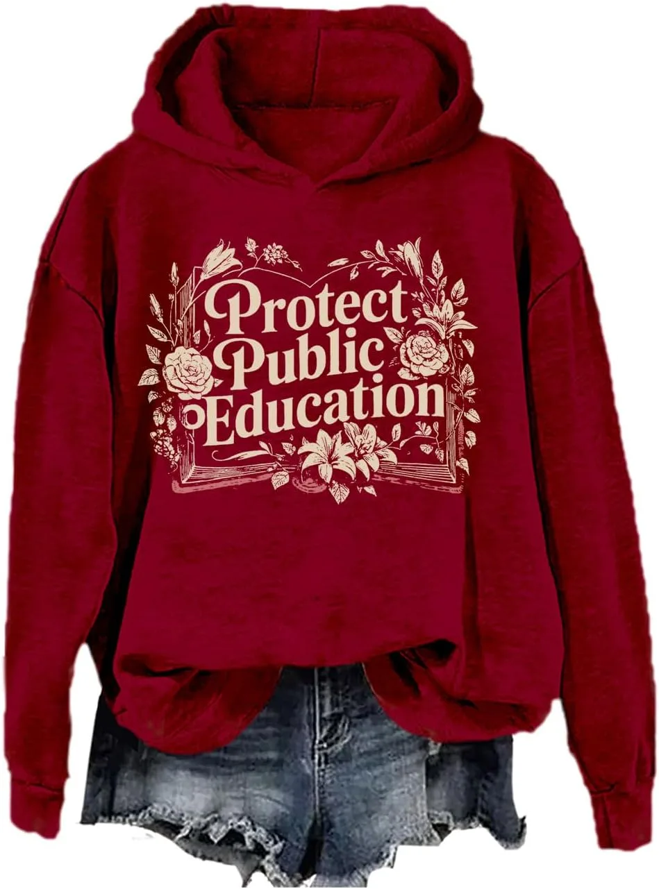 

Толстовка Protect Public Education с длинными рукавами SIMJEW