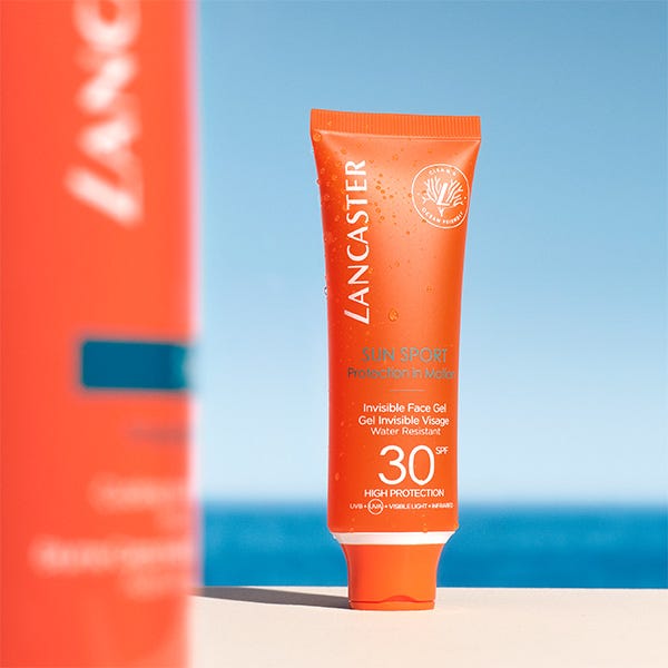 Водостойкий солнцезащитный крем для лица LANCASTER Sun Sport Protection In Motion Invisible Face Gel SPF 30, 50 мл — фото 2