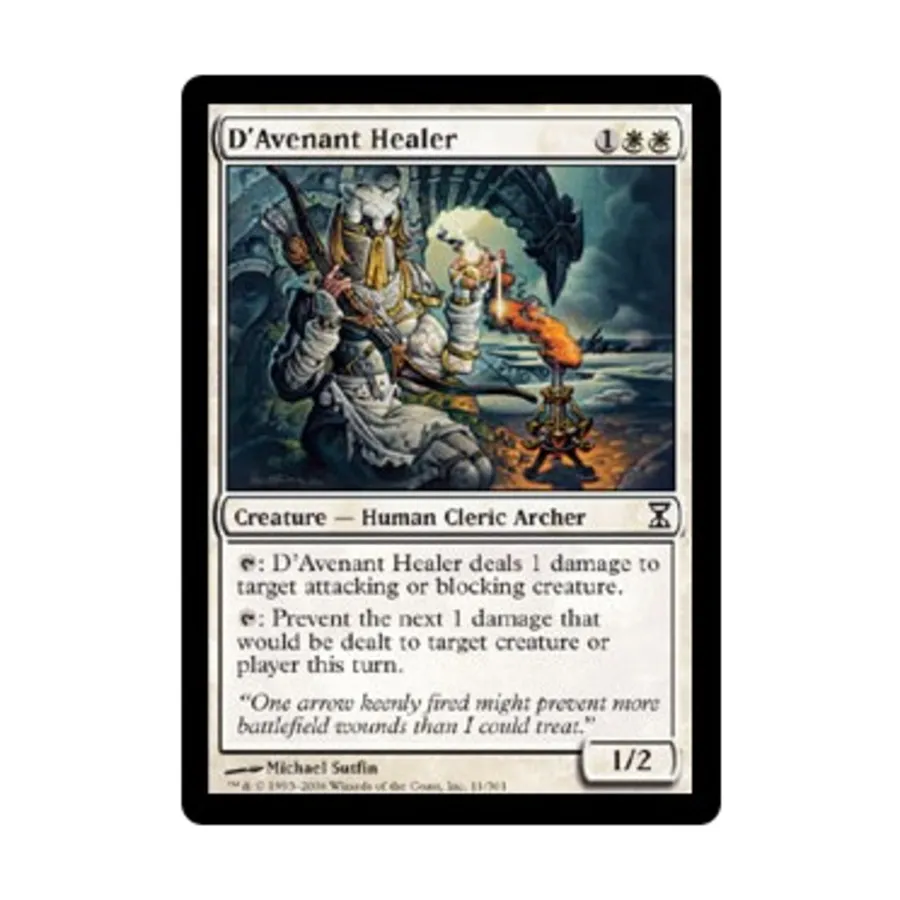 

CCG Д'Авенант Целитель (К), MTG - Time Spiral