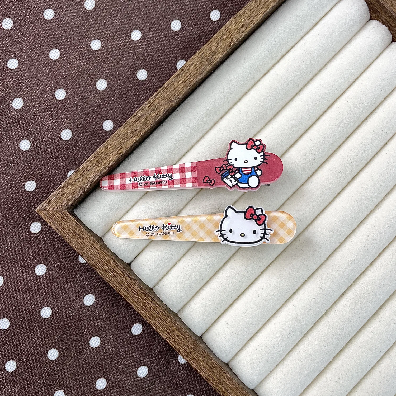 Заколки для волос Hello Kitty Sanrio акриловые — фото 4