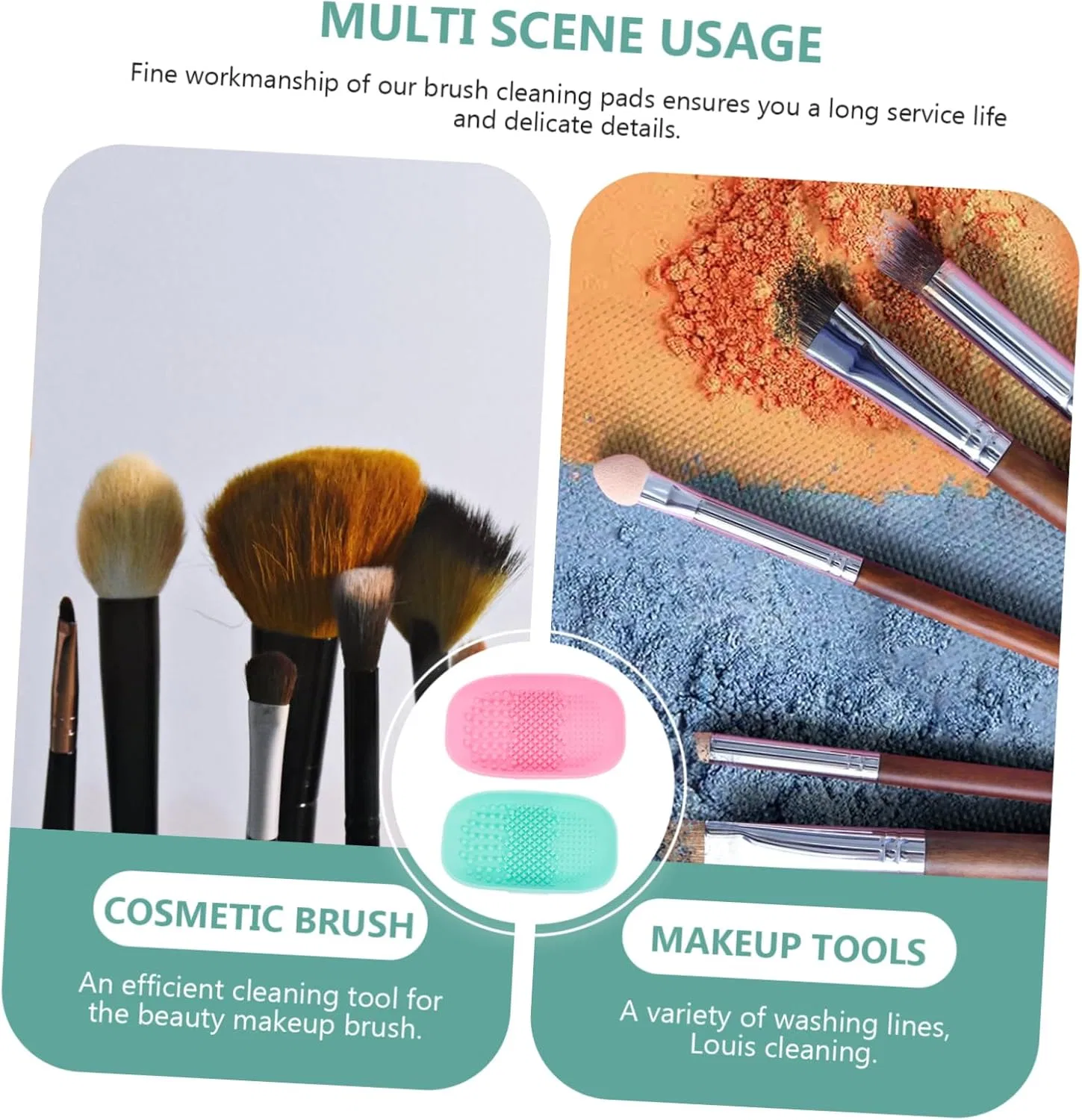 Коврик для чистки кистей Silicone Brush Cleaning Pad Gogogmee — фото 3