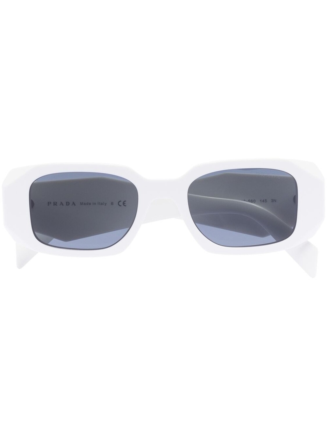 

Prada Eyewear солнцезащитные очки Symbole в геометричной оправе, белый