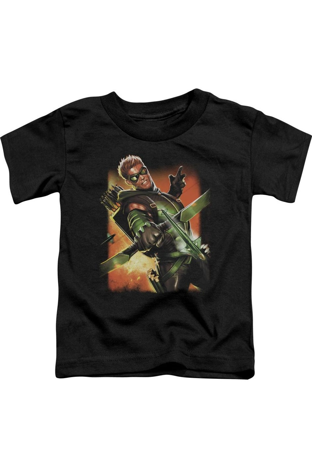 

Футболка с коротким рукавом для малышей Green Arrow из Лиги справедливости Америки #1 Gildan