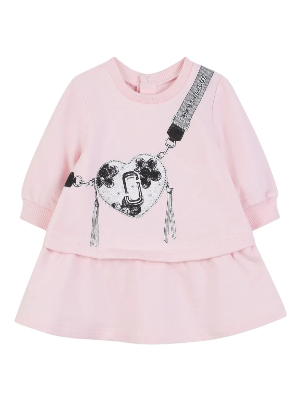 

Платье с принтом Marc Jacobs Kids, розовый