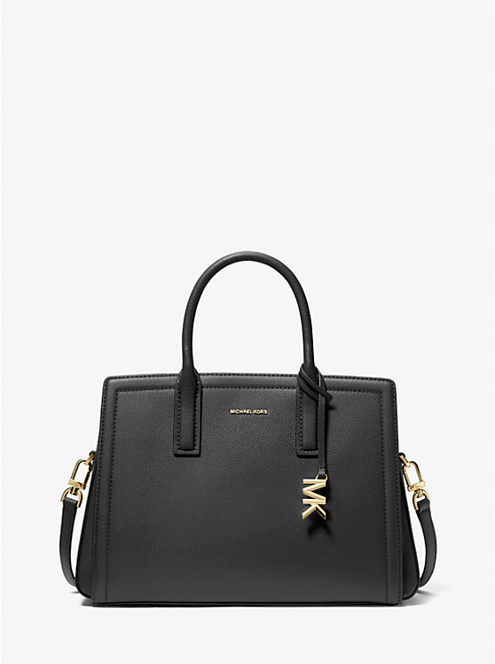 

Laila кожаная сумка среднего размера Michael Kors, черный
