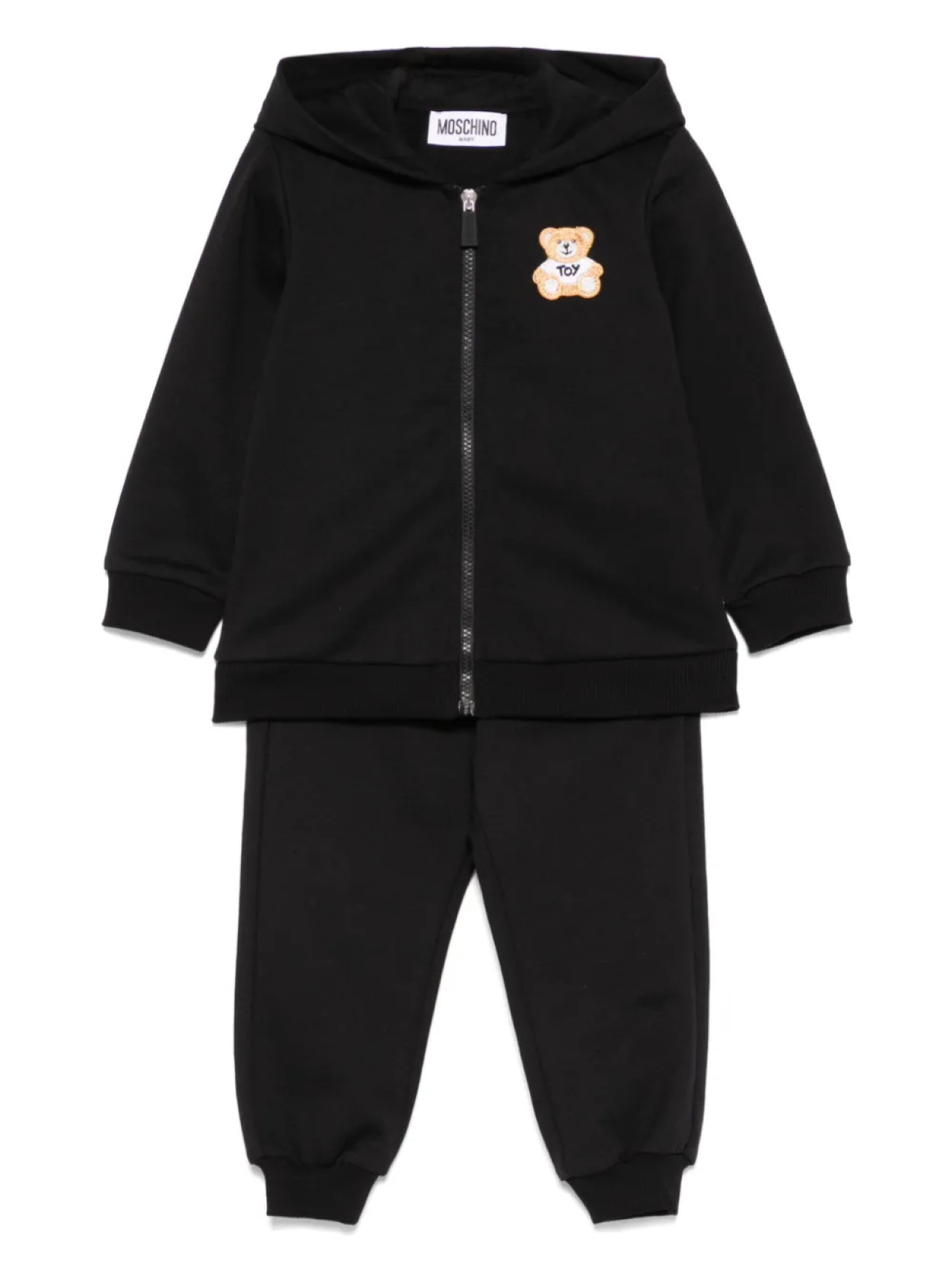 

Moschino Kids спортивный костюм с нашивкой Teddy Bear, черный