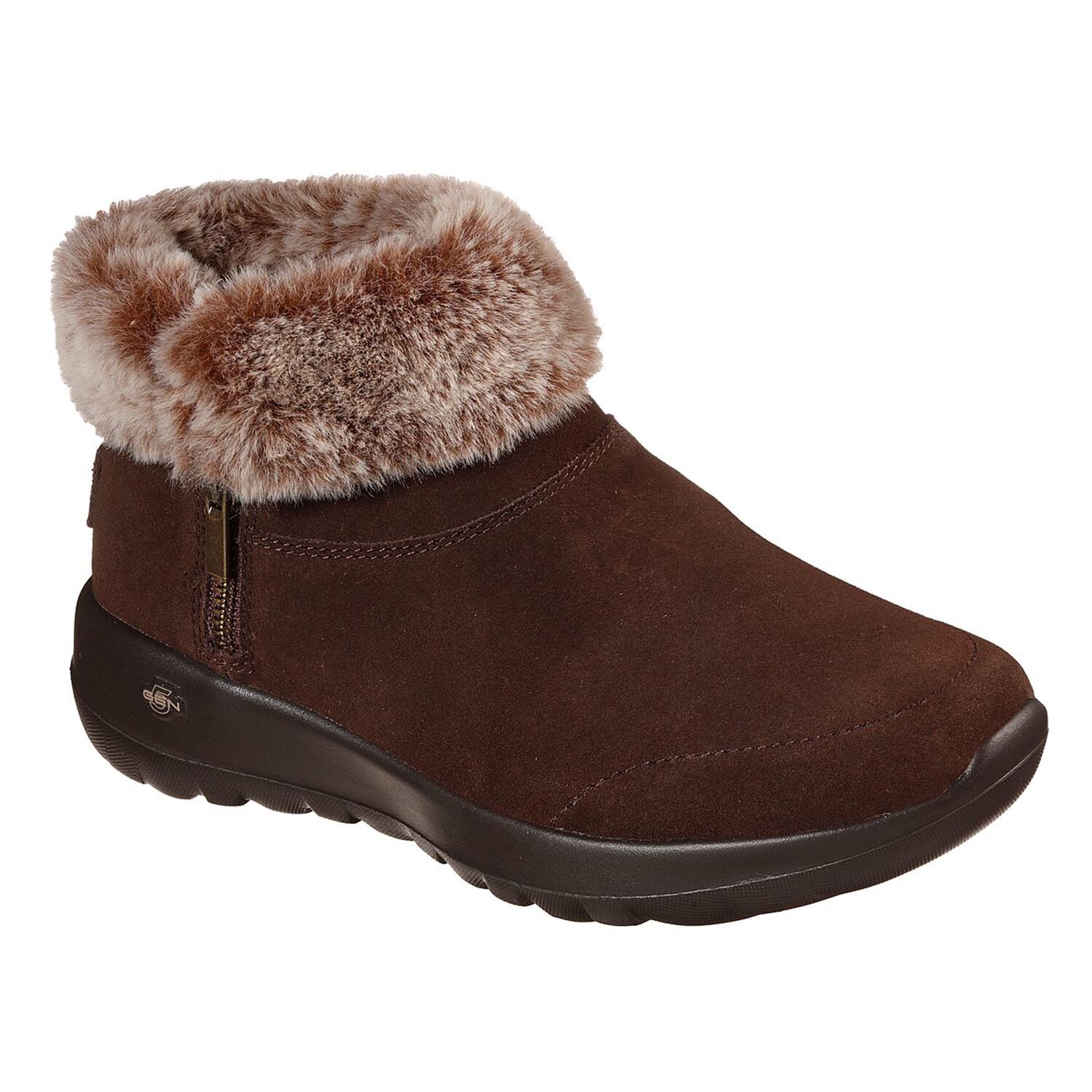 Ботинки женские Skechers Stiefel ON THE GO JOY SAVVY зимние с мехом, коричневый