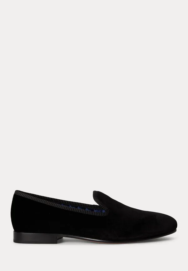 Бархатные тапочки-слипоны paxton Polo Ralph Lauren, Black