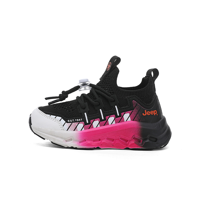 Детские кроссовки Mid top для улицы с тканевой подошвой, устойчивой к скольжению и истиранию, дышащие, с легкой амортизацией Jeep, темно-синий оранжевый — фото 3
