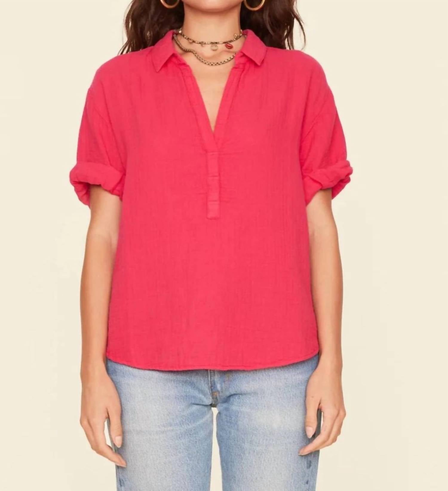 

Женский топ Cruz цвета фуксии Xirena, фуксия