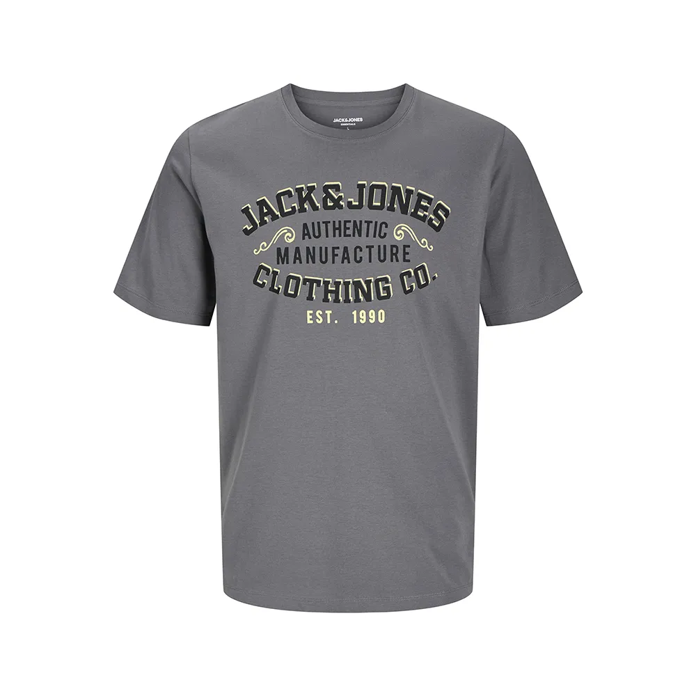

Футболка с коротким рукавом Jack & Jones Logo Plus, серый