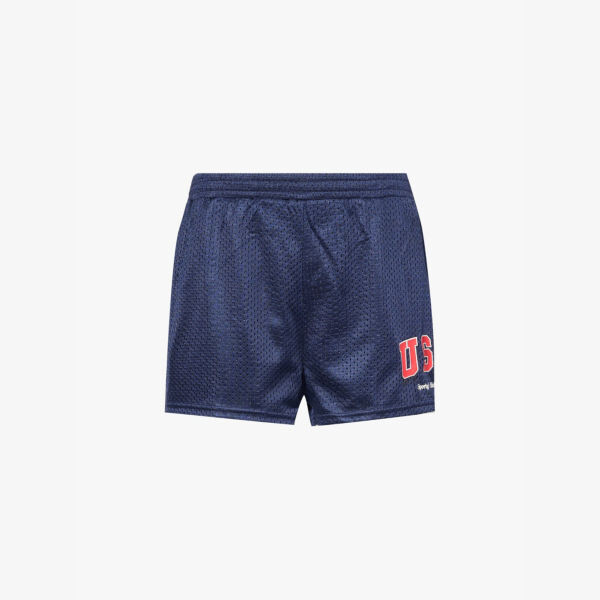 

Oly usa тканые шорты с двумя накладными карманами и эластичным поясом Sporty & Rich, синий