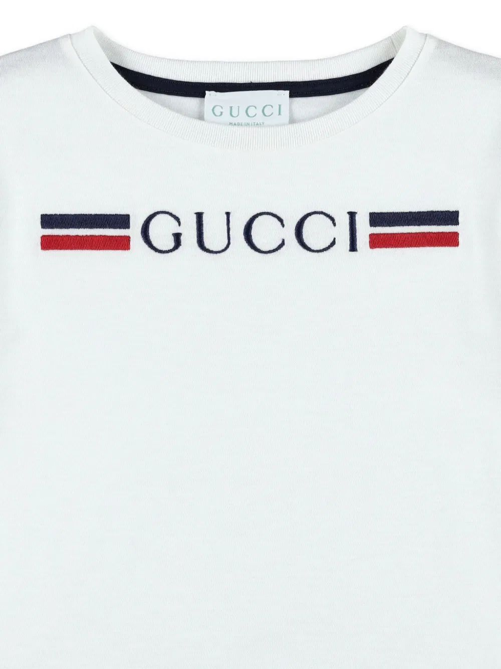 Футболка с логотипом Gucci Kids, белый — фото 4