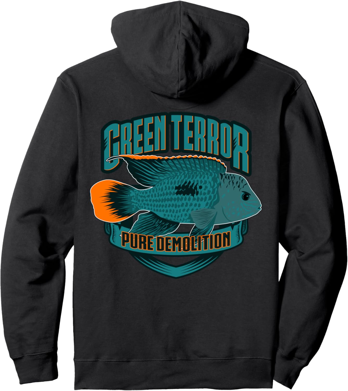 

Толстовка с изображением цихлиды Green Terror Cichlid Rivulatus, черная Andinoacara Rivulatus Aequidens Monsterfish, Черный, Толстовка с изображением цихлиды Green Terror Cichlid Rivulatus, черная Andinoacara Rivulatus Aequidens Monsterfish