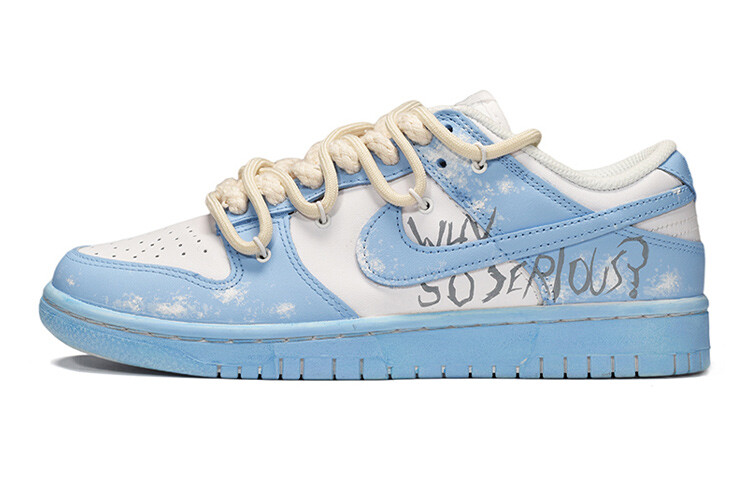 

Кроссовки Nike Dunk Skateboard Shoes Women's Low-Top Blue/White