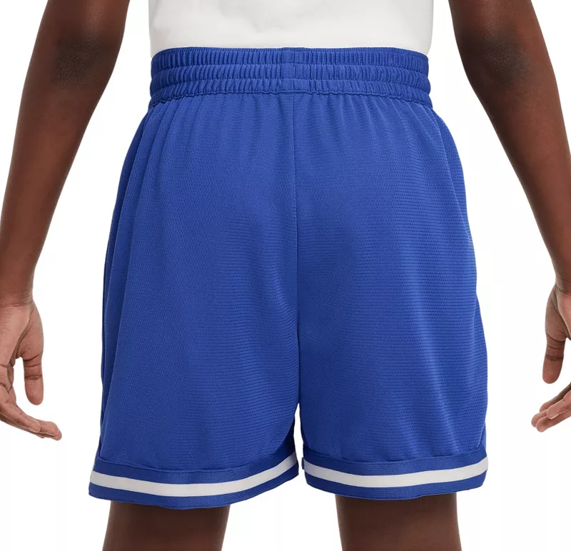 Баскетбольные шорты Nike Dri-FIT DNA 5 дюймов для мальчиков, цвет Game Royal/White — фото 2