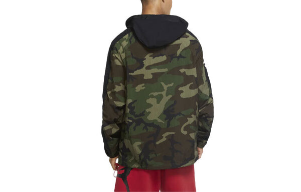 Куртка Air Jordan Jumpman Classics Camouflage Printing Hooded Jacket Green, зеленый — фото 2