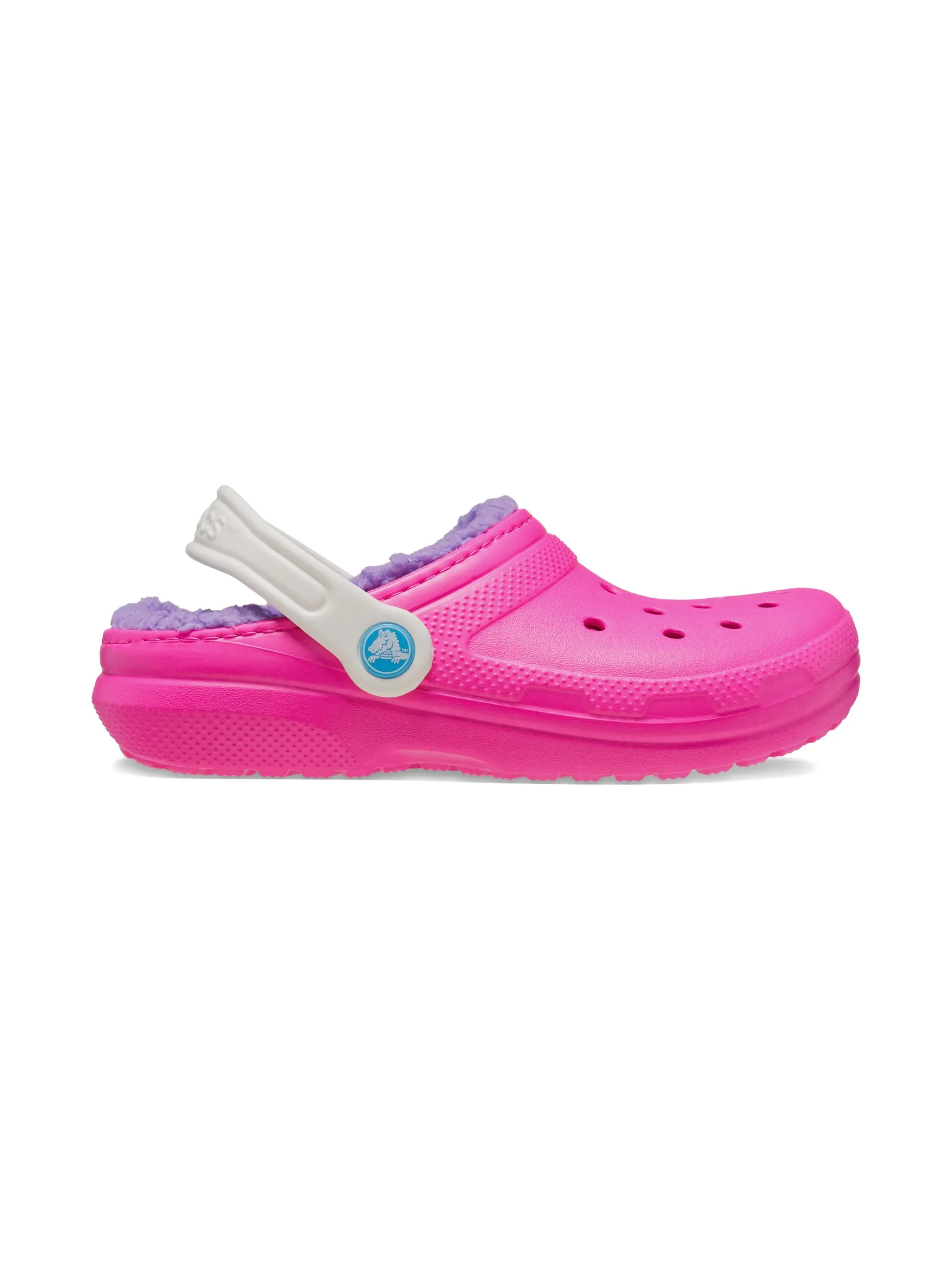 

Кроксы с фактурной подкладкой Crocs Kids, розовый