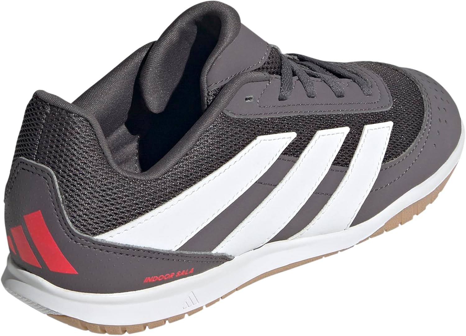 Детские кроссовки Adidas Club Predator Indoor (унисекс), белый/красный/серый — фото 3