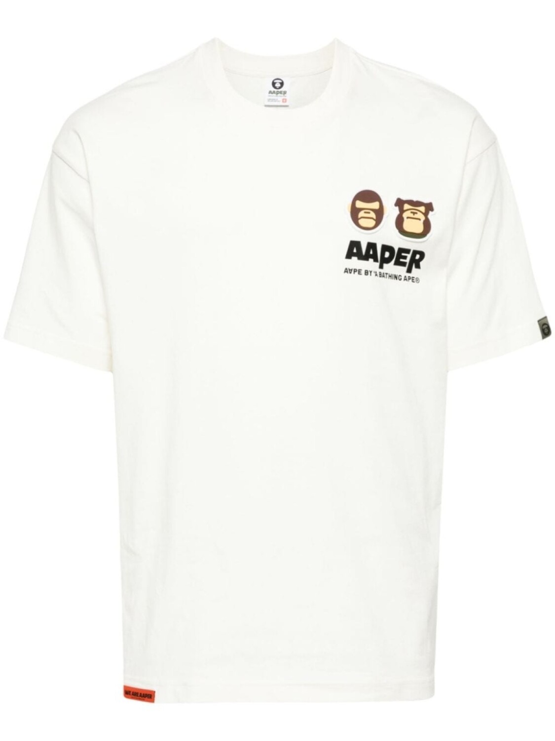 

A Bathing Ape футболка с логотипом, белый