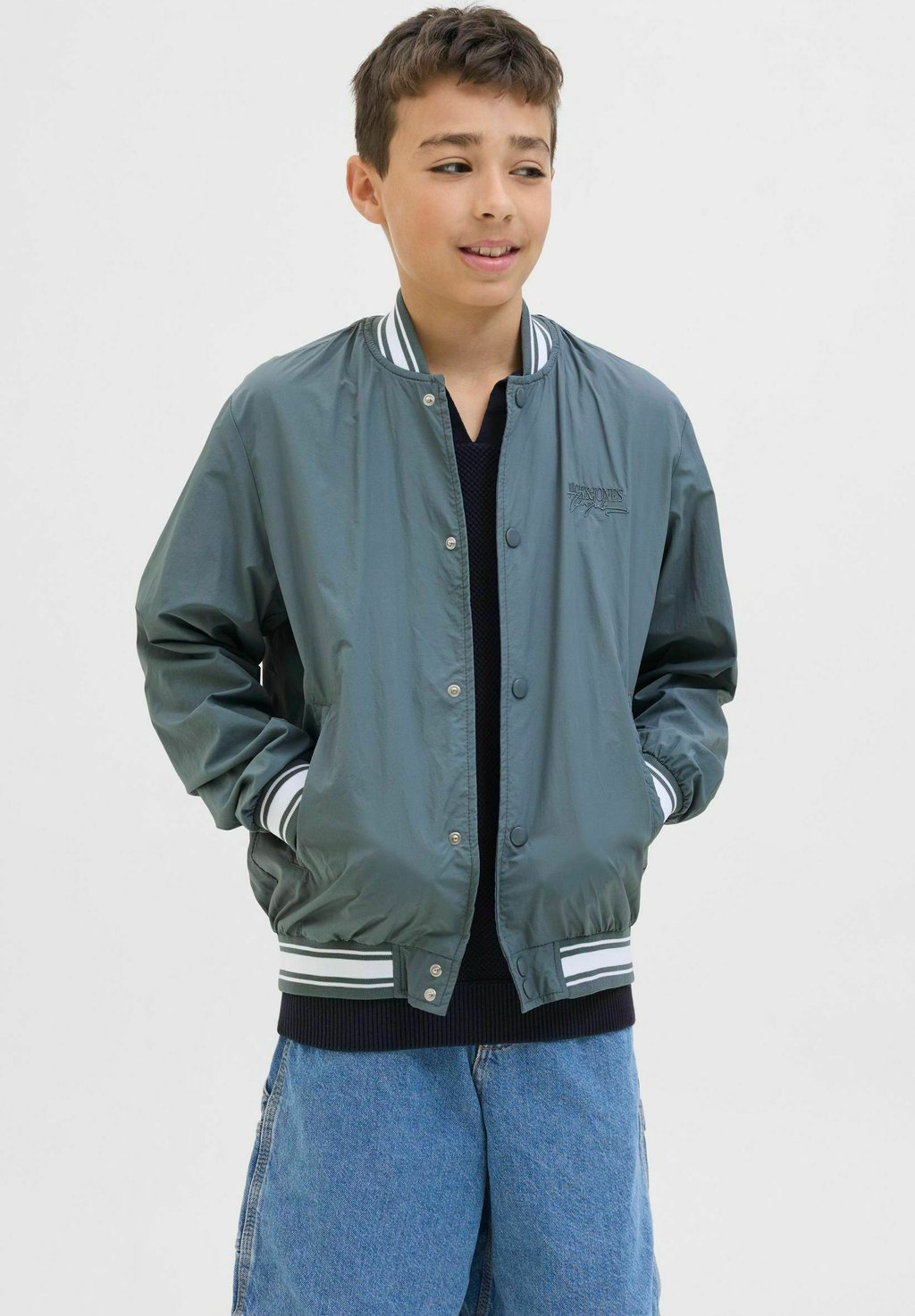 

Куртка-бомбер JUNIOR Jack & Jones Junior, серый