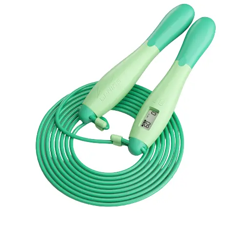 

Электронная скакалка для фитнеса с подсчетом прыжков, для занятий фитнесом, трос PU, пластиковый контроллер, 2,8 м LINING, зеленый