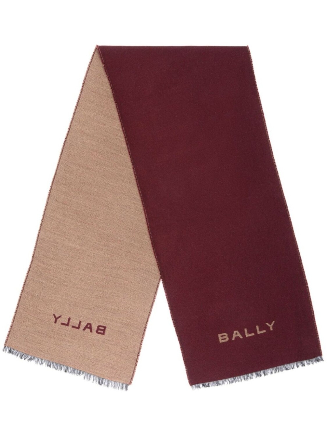 

Шарф с вышитым логотипом Bally, красный